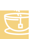 Floating breakfast icon